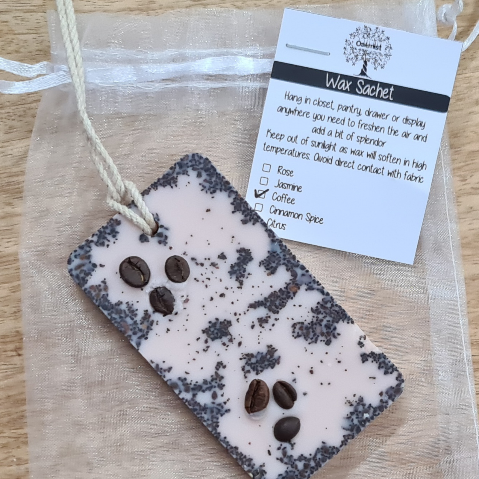 Coffee Bean Wax Sachet & Closet Freshener by Oakmist