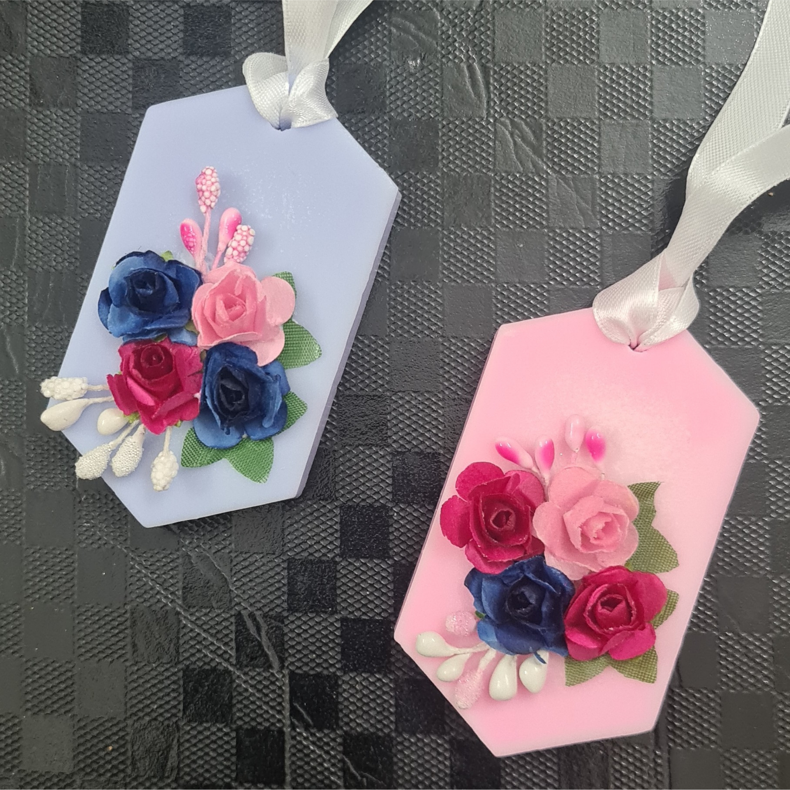 Hand-Decorated Floral Wax Sachets (Set of 2)